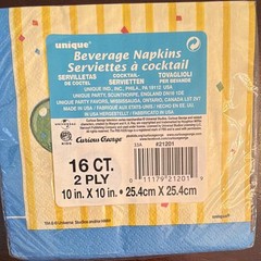 Curious George Party Beverage Napkins 16ct.