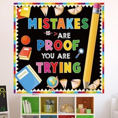 Back To School Bulletin Board Decorations Set Pencil Book Cutouts Classroom