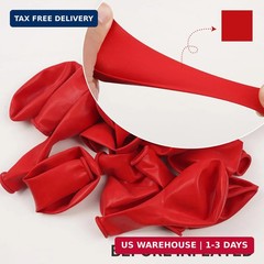 PartyWoo Red Balloons 140 pcs Different Sizes of 18 12 10 5 Inch Red Balloon Arc