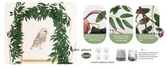 Artificial Willow Leaves Vine Twigs 2Pcs 5.7Ft Fake Hanging Ivy Plants Silk