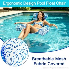 SPRFAIRY 2 Pack Inflatable Pool Floats Adult Adjustable Heavy Duty Floating L…