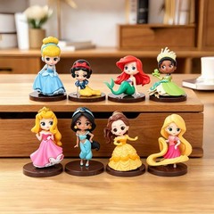 8 Pcs Princesses Figures Set, Figurines Table Decorations Party Decorations C…