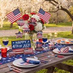 American Flag Eagle Patriotic Hanging Ornaments