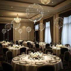 LED Light up Party Balloons with Batteries, 22 inch warm white Big Size Clear…