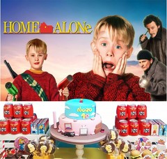 Home Alone Party Supplies Backdrop Banner Birthday Gift Theme Party