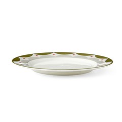 Spode Kit Kemp 11″ Geo Dinner Plate | Geometric 1″ H x L x W, Green