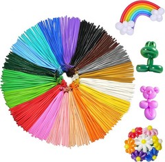 400pcs Twisting Balloons 260Q Long Balloons for Balloon Animals, 20 Assorted