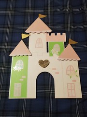 Hobby Lobby Princess room decorations for girl in pink, blue, green, and gold
