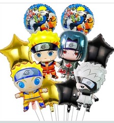 10 PieceFunky Naruto Fighter Theme Kids Birthday Decoration Party Foil Balloons