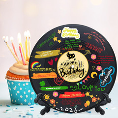 Vinyl Record Birthday Decorations, Happy Birthday Party Favor Sign Poster, Large