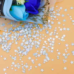 60 Grams Glitter Silver Star Sequins and Spangles, Metallic Glitter Foil Confet