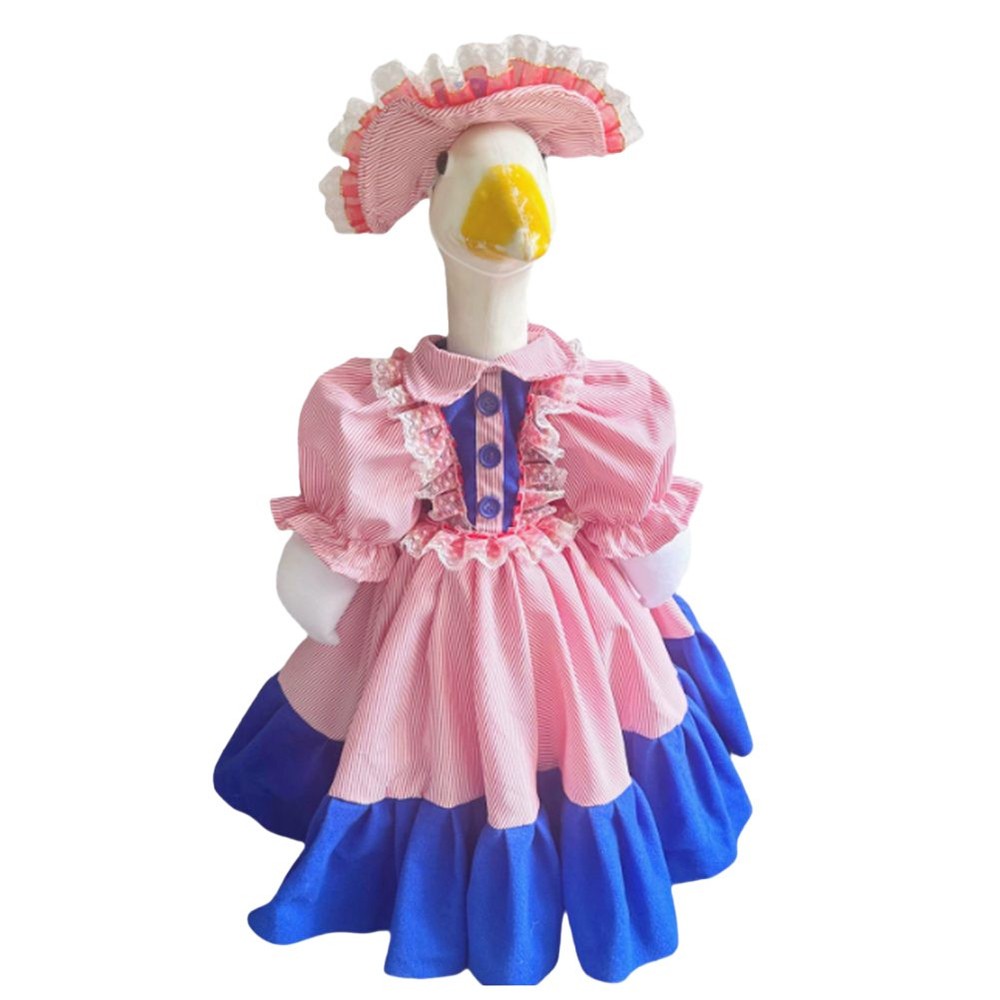 Easily Changeable Costume Set for 23 Inch Goose Figurine Keep Your Decor Fresh