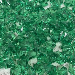 DomeStar Fake Ice Rocks, 150PCS Green Acrylic Crushed Color: 150 Dark Green