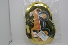 Construction Zone Hanging Danglers 30 Pack Foil Paper Party Decoration