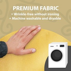 Goldstream Point Metallic Gold 60 Inch 5 Foot Round Spandex Cocktail Tablecloth