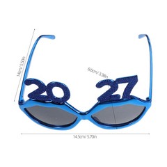 4pcs Happy New Year Glasses – Novelty 2027 Eyewear – Funny Unisex