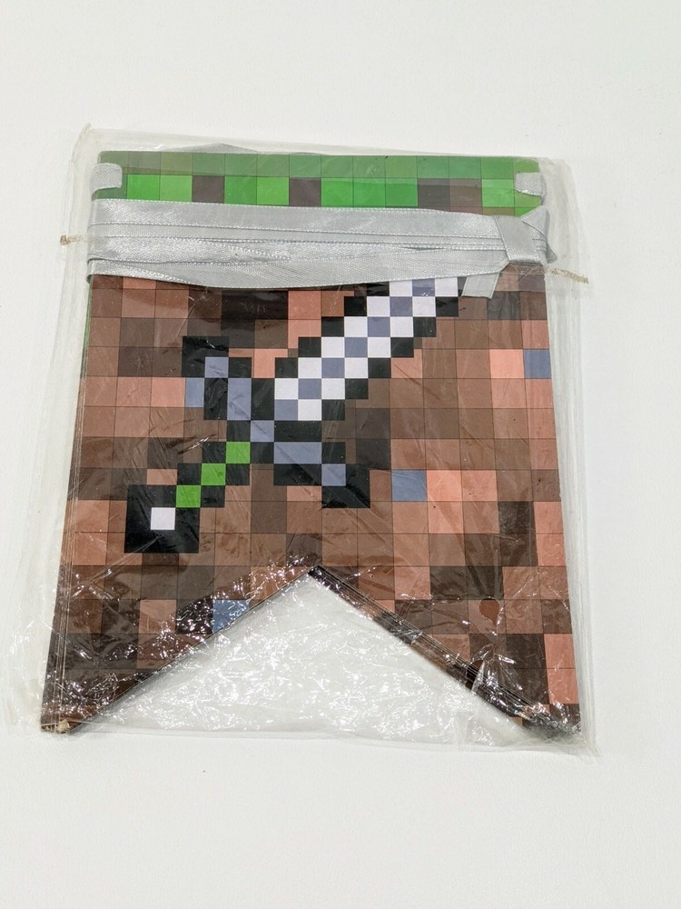 Mojang Minecraft Birthday Banner Party Supplies NOS