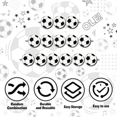 Soccer Theme Birthday Party Decorations with 24 Count Banners for All Occasions