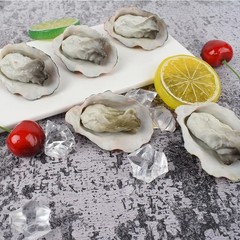 Artificial Oysters, 6 Pcs Simulate Fake Realistic Oyster Models for Home Kitc…