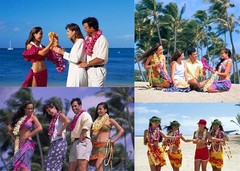 4 Pcs Thicken 41 Inch Hawaiian Leis, 4 Color Lei For Graduation Party,