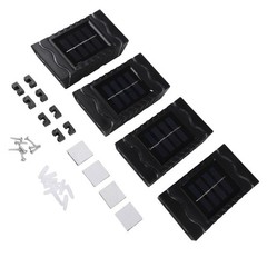 4 Pack For Outdoor Solar Wall Lights Waterproof LED Lanterns for Garden Use