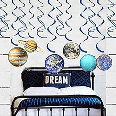 30Pcs Solar System Party Supplies – Outer Space Party Decorations Space Decor Ha