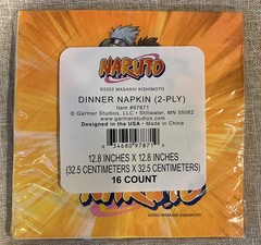 Naruto birthday party supplies decorations 8 Lg Plates And 16 Napkins – New