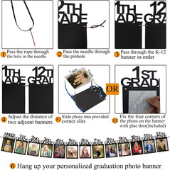 Graduation Decorations 2026 5×7 Photo Banner for Class of 2026 2027 Decorations