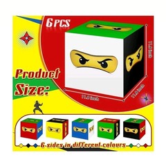 6Pcs Large Ninja Warrior Party Boxes for Ninja Theme Birthday Decor Cake Favors