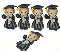 10 pc GRADUATION FOAM DECORATION CENTERPIECE BOY RECUERDOS CAP & GOWN 2024
