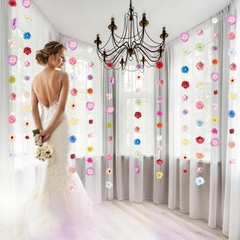 6 PCS Artificial Flower Garlands Hanging Decorations, Floral Hanging Backdrop…