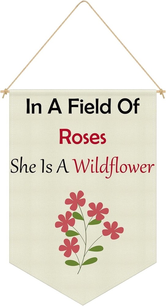 Girls Room Decor Hanging Pennant Flag Banner Inspirational Quotes Christian Gift