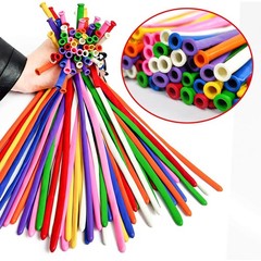 260 long balloons 100 Pack Twisting Animal Balloons Assorted Color Thickening…