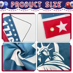3 Pcs 250th Anniversary Banners 1776-2026 American Patriotic black