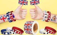 500PCS Union Jack Flag Stickers British Flag UK London England Theme Birthday