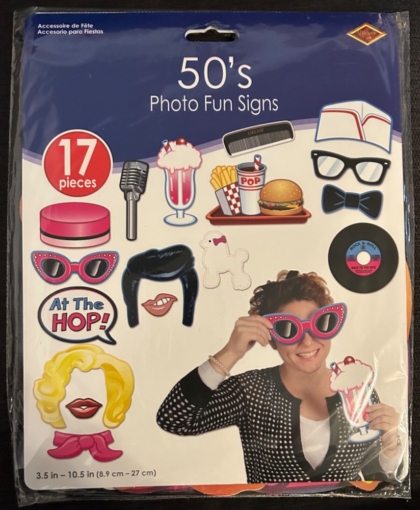 1950’s Photo Fun Props 17ct