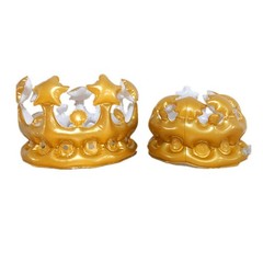Unisex Inflatable Kid Crown PVC Reusable Cosplay Children Crown Decoration ZVFU