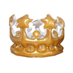 Unisex Inflatable Kid Crown PVC Reusable Cosplay Children Crown Decoration ZVFU
