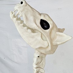 Large Crazy Bonez Skeleton Wolf Halloween Decoration Poseable Static Display Pro