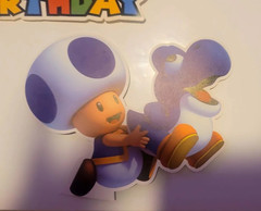 SUPER MARIO BROTHERS 7 PIECE PARTY CARDBOARD WALL DECOR – LOT OF 7