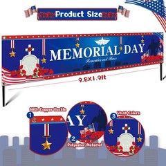 Veterans Day Decorations -Patriotic Banner Decorations Memorial Day Indoor and O