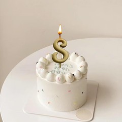 10-Pieces Numeral Birthday Candles, Gold