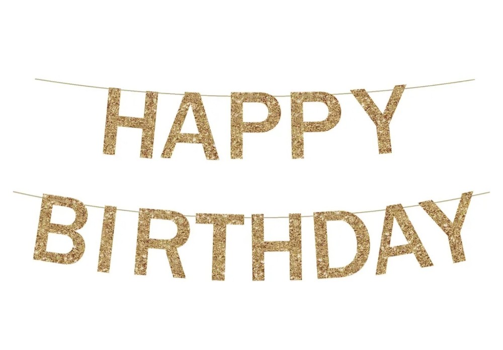 Faluzifu Gold Happy Birthday