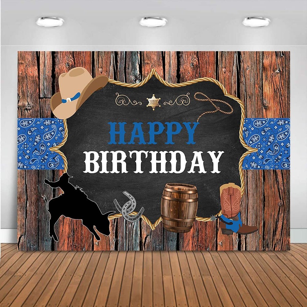 Western Cowboy Theme Backdrop Rustic Wood Cowboy Rodeo Photography Background…