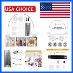 Balloon Arch Kit, 8ft Tall & 9ft Wide Adjustable Balloon Arch Frame Stand wit…