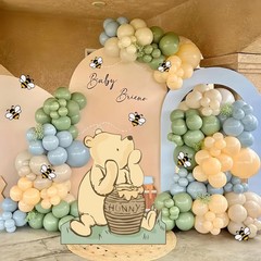 Winnie Baby Shower Birthday Decorations Large Coroplast Cutout Balloons Bee S…