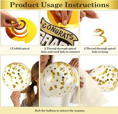 Black and Gold Graduation Decorations 2026 Kit 34 Pcs Party Supplies Class of 20