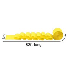 12 Rolls Black Crepe Paper Streamers 82 Feet Per Volume Party Decoration