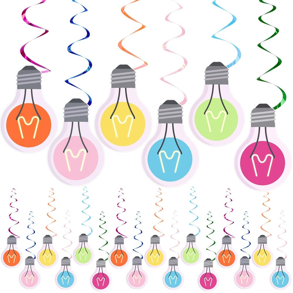 36 Pcs VBS Party Decorations Light Bulb Spiral Hanging Decorations 2026 Jesus…