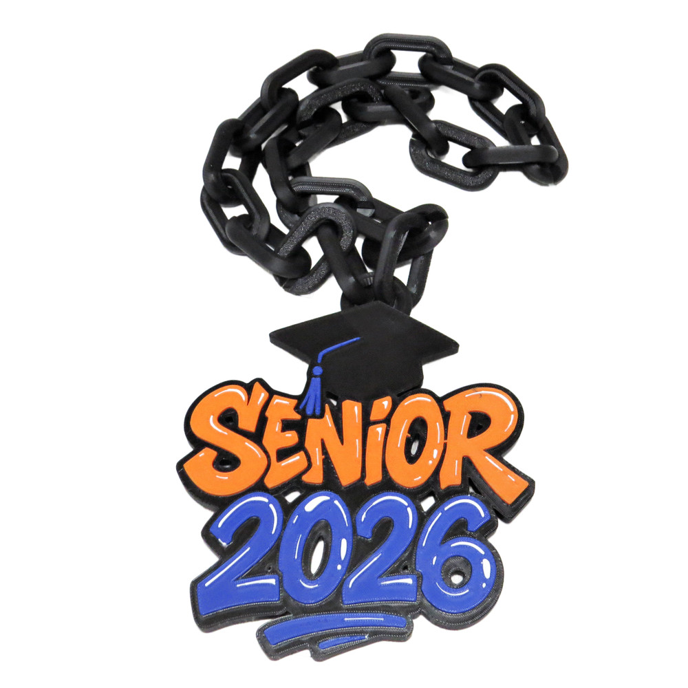 Senior 2026 Hype Chain Graduation Necklace Class of 2026 Accessory